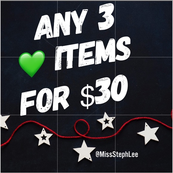 Other - Any 3 Items w/ 💚 for $30